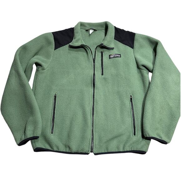 Ragged Mountain USA Pullover Fleece Full Zip Men's Size XL Green Performance - Picture 1 of 8